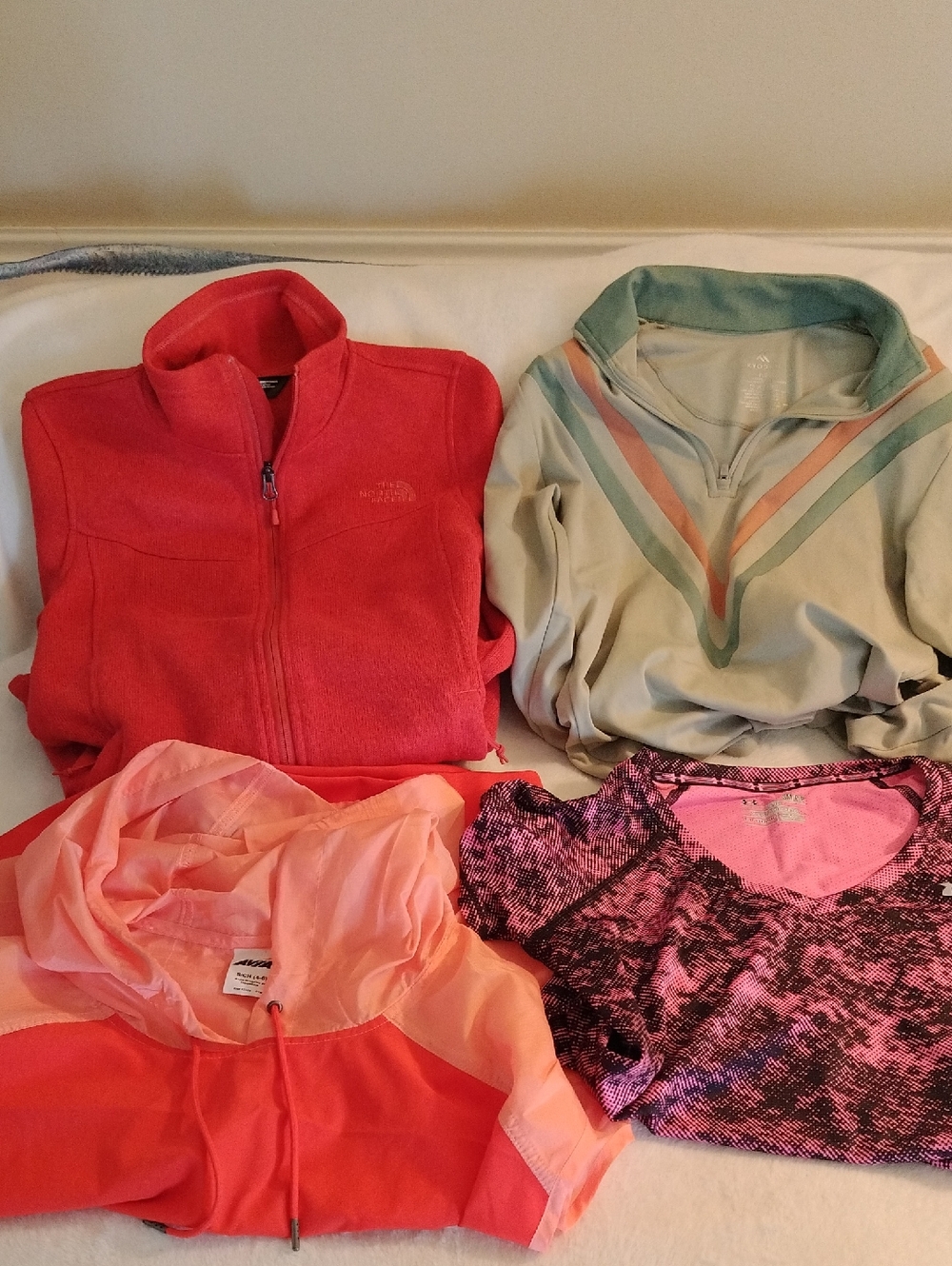 The North Face High Kyodan Avia Under Armour Pullover Shirt Bundle Women's Small